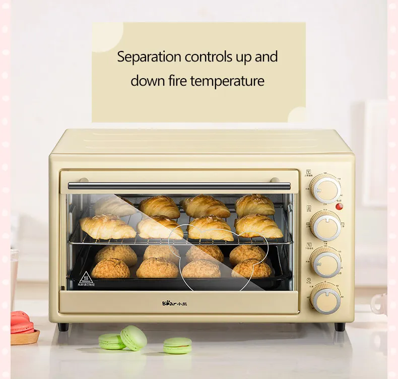 Bear Electric Oven Home Baking Mini Mini Oven Multi-function fully  automatic cake with 30 l large capacity double layer