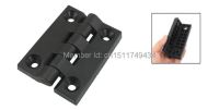 Door 100mm x 80mm Tight Pin Axle Reinforced Black Bearing Hinge 2PCS