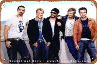 ป้ายโลหะโปสเตอร์ Backstreet Boys โลหะดีบุกเครื่องตกแต่งฝาผนังย้อนยุคสำหรับบ้าน,ถนน,ประตู,บาร์,สโมสร,ร้านอาหาร,ร้านกาแฟ,ป้ายผับร้านค้าของขวัญป้ายโลหะ12X8นิ้ว