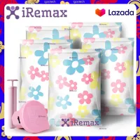 iRemax ถุงสุญญากาศ ประหยัดพื้นที่ได้มากถึง80% Vacuum Bag ถุงใส่เสื้อผ้าพกพา ถุงซิปล็อค Dr.Storage ของแท้ 10 ชิ้น พร้อม กระบอกสูบ 1 อัน สำหรับจัดเก็บเสื้อผ้า