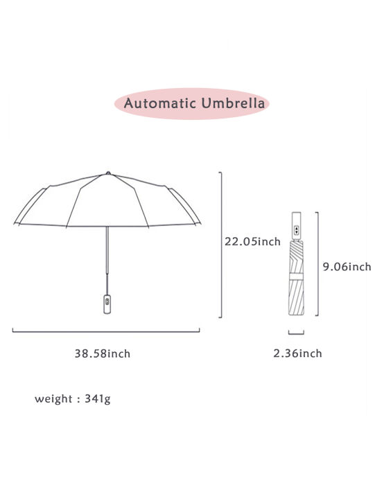 hot-8-ribs-travel-rain-sun-umbrellas-windproof-multi-color-travel-umbrella-เปิดและปิดอัตโนมัติ