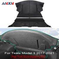 For Tesla Model 3 2017-2021 Rear Trunk Sound Deadening Mat Soundproof Protective Pad Audio Noise Insulation and Dampening