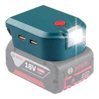 อะแดปเตอร์แบตเตอรี่ Dual USB Charger Converter 14.4V ADP05ไฟ LED