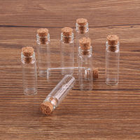 Size 11*35*6.5mm 2ml Mini Glass Wishing Bottles Tiny Jars Vials With Cork Stopper 100pcs