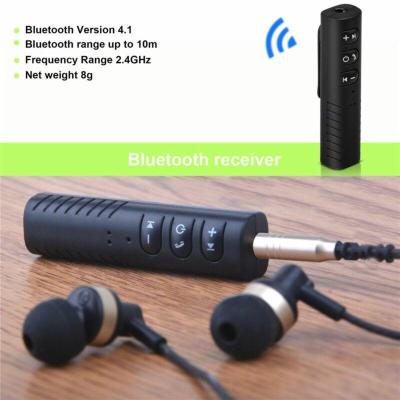 ตัวรับสัญญาณบูลทูธ บลูทูธในรถยนต์ เปลี่ยนลำโพงธรรมดาเป็นลำโพงบูลทูธ Car Bluetooth AUX 3.5mm Jack Bluetooth Receiver Handsfree Call Bluetooth Adapter Car Transmitter Auto Musi