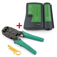 RJ45 Crimper Network Cable Tester LAN Tester Crimping Pliers Ethernet Cut Tool Kit Stripper Punch RJ12 RJ11 Cat5 Cat5E Cat6