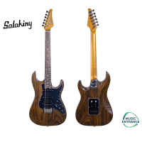 Soloking MS-1 Classic ASH in Torched Black with Roasted Flame Maple Neck Nafiri Special Run