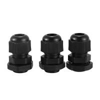 36 Pcs Black PG9 Plastic Connector Gland for 4mm-8mm Cable