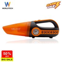 HomeLove99 Worldtech เครื่องดูดฝุ่นทำความสะอาดแบบพกพา รุ่น WT-12VC-19 Car Vacuum Cleaner 3-in-1 Portable Car เครื่องดูดฝุ่น ถูพื้น เครื่องดูดฝุ่นในรถ เครื่องดูดฝุ่นไร้สาย