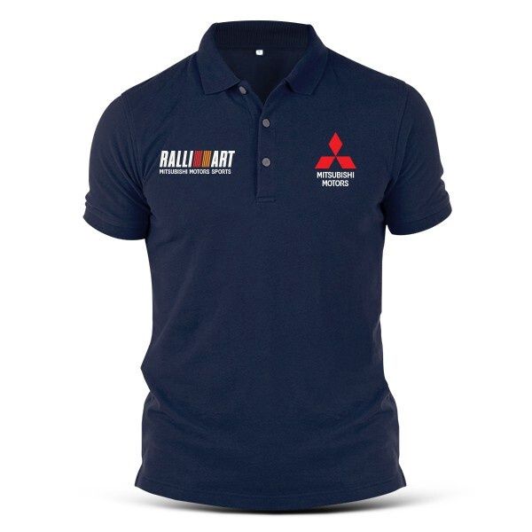 เสื้อโปโล-แฟชั่นพระราชวัง-เสื้อยืดโปโล-ผ้าฝ้าย-พิมพ์ลายโลโก้-mitsubishi-ralliart-racing-motorsport-แฟชั่นสําหรับผู้ชาย-และผู้หญิง