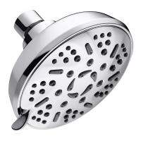 High Pressure Fixed Shower Head, Anti-Leak 9 Settings Rainfall Showerhead with Massage Spa, Chrome Face, Adjustable