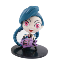 League of legend Arcane Jinx Powder Anime Action Figure Adc Jinx Game Cute Character Mini Doll Toys For Children Christmas Gift