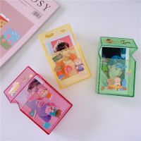 3 Inch Transparent Shining Photocard Holder Home Picture Storage Case Instax Photo Album Storage Box Name Card ID Holder Box