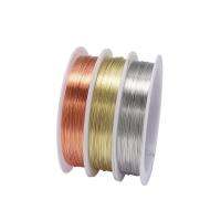 【YF】♘✻☸  1 Roll Sturdy Gold Alloy Wire Dia 0.2 0.3 0.4 0.5 0.6 0.7 0.8 mm Thread Metal String Beads Jewelry Making