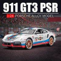 รถจำลองรถสปอร์ตอัลลอยด์ GT3 911พอร์เชอ1/24ชุดเครื่องมือของเล่นเด็กผู้ชายรถของเล่นเหล็กหล่อสำหรับเด็ก