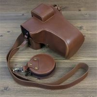 ✤ Luxury Version Camera Bag PU Leather Case For Fuji FujiFilm X-T5 XT5 16-80mm Lens Cover Battery Opening Shoulder Strap