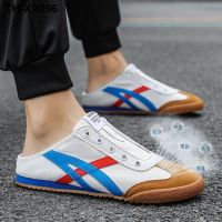 Halfs mens shoes 2023 the new summer ventilation deodorize baotou slippers web celebrity doug men half