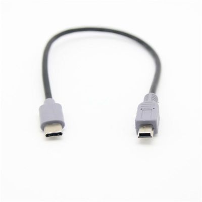 1เมตร USB Type C 3.1ชายกับมินิ USB 5ขา B ชายปลั๊กแปลง OTG อะแดปเตอร์ตะกั่วสายข้อมูลสำหรับมือถือ Macbook อุปกรณ์เสริม