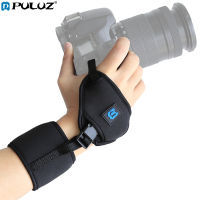 Puluz Soft Neoprene Hand Grip สายรัดข้อมือที่มีแผ่นพลาสติกสกรู 1/4 นิ้วสำหรับกล้อง SLR / DSLR (Own sale)