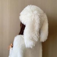 Rabbit Headwear Photo Props Bunny Ears Winter Hat Long Rabbit Ears Hat Girls Beanie Beanies Cap