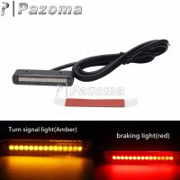 Motorcycle LED Light Bar Turn Siganl Lamp Strip Tail Stop Brake Light License Plate Light For Cars bikes ATV Dirt Bike Scooter