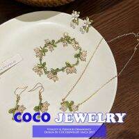 COCOJEWELRY Lily Of The Valley สร้อยคอผู้หญิงหรูหราน้ำหนักเบาคอลึกแบบย้อนยุคอุปกรณ์เสริมโซ่กระดูกคอปก