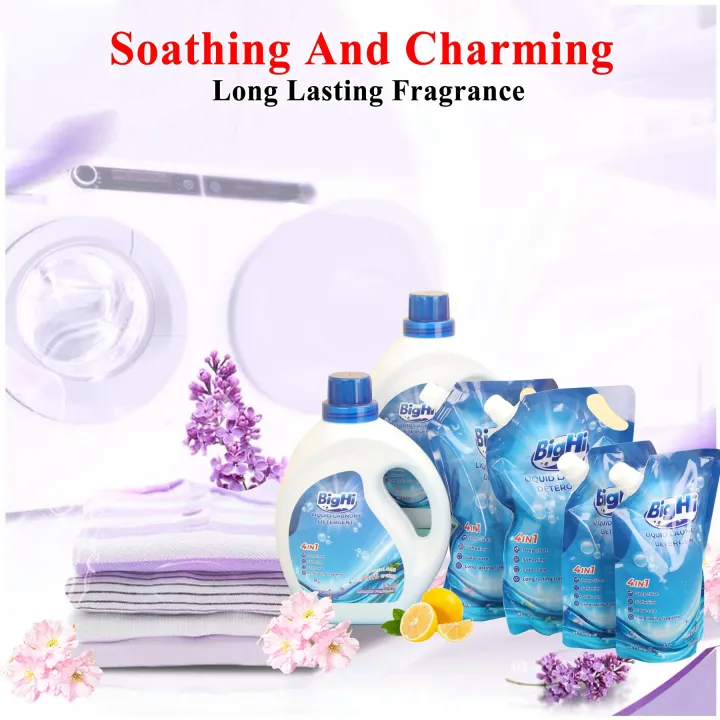 Liquid Laundry Detergent Anti -Bacterial BIGHI Lavender Fragrance For ...