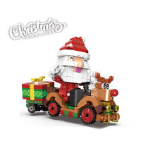 18021 vs 18022 Blocks Architecture Merry Christmas House Santa Claus Gingerbread Tree Building Blocks Bricks Toy For Kids Gift