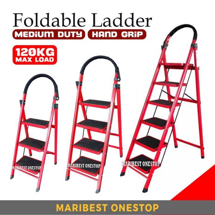 3/4/5/6 Medium Duty Step Ladder Foldable Stool Ladder With Handle