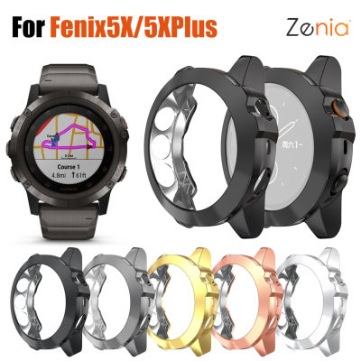 Zenia ที่มีสีสัน TPU ผิวเปลี่ยนฝาครอบป้องกันสำหรับ Garmin Fenix 5X/5X Plus Fenix5X กีฬานาฬิกาอุปกรณ์เสริม