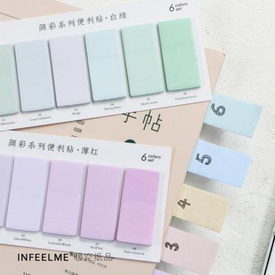 120 Sheets/pad Water Color Notebook Planner Bookmark Sticky Notes Sticker Marker Index Pad Tab Memo Flag Labels