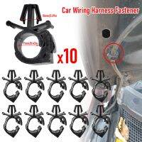 10Pcs Car Wiring Harness Fastener Route Fixed Retainer Clip Corrugated Pipe Tie Wrap Cable Clamp Oil Tube Beam Line Hose Bracket