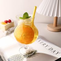 Web celebrity ins wind transparent glass tea cup milk drink juice cup high craft beer northern Europe