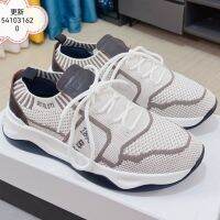 Berluti Mens Breathable Mesh Cloth Flower Knitted Casual Sports Board Shoes Trendy Mens Step-on Shoes