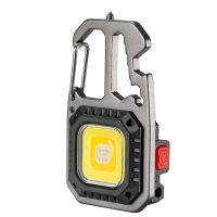 Spot parcel postmultifunctional mini glare cob keychain light USB charging emergency lamps strong magnetic for outdoor camping