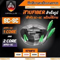 สายFiber Optic Single core หัวสำเร็จ หัว-ท้ายแบบ มีให้เลือก สายไฟเบอร์สำเร็จรูป เข้าหัว SC-SC แบบ1 CORE-2 CORE