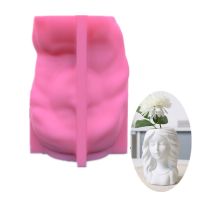 Little Girl Concrete Silicone Pot Mold Succulent Flowerpot Clay Cement Plaster Molds DIY Home Garden Flower Pots Mould