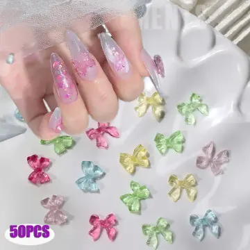 50Pcs 3D Gummy Candy Nail Charms Colorful Lollipop Cute Kawaii Nail  Accessories