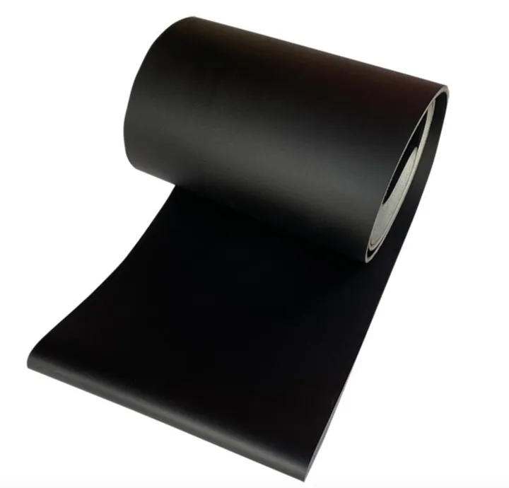 Perimeter 5000x450x2mmMatte Black PVC Industrial Transmission Conveyor ...