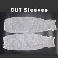 NMSAFETY 13G Knitted Nylon Glassfibre HPPE Line 45cm Length Cut Level 5 Longer Hand Glove Sleeves