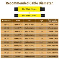 50ชิ้นเทปท่อหดความร้อน Hse-231 Hse-211เหมาะสำหรับพี่ชายน้องชายเครื่องพิมพ์ฉลาก PTP710BT 231 HS221สำหรับทำเครื่องหมายสายไฟอุตสาหกรรม