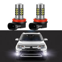 2Pcs LED หมอกหลอดไฟสำหรับ Mitsubishi Outlander 2006-2015 2016 2017 2018 2019 2020 2021สีขาวด้านหน้าหมอกหลอดไฟ Canbus สีขาว