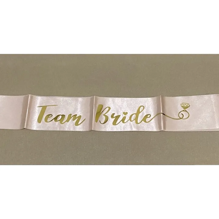 Team bride sash, bridal shower Lazada PH