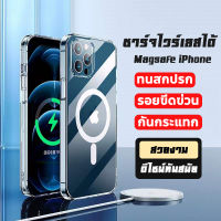 เคสใส เคสแม่เหล็กใส Magnetic Case สำหรับ iPhone 14 12 13 11 pro max พลัส plus โปร แม็กซ์ กันกระแทก ซองใส่โทรศัพท์