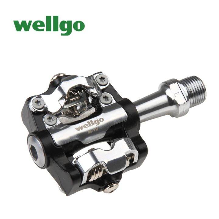 wellgo-อัลลอยอลูมิเนียมอัลตราไลท์-m19-mtb-ที่ปั่นจักรยานแบริ่งปิดผนึกคันเหยียบไร้คลิปอะไหล่รถจักรยานแป้นถีบจักรยาน-spd