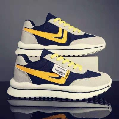 Fashionable young student running shoes for mens autumn casual thick soled lightweight breathable mens shoes for foreign trade