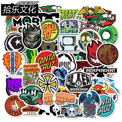 10/30/50/100 brand Logo personality graffiti stickers waterproof suitcase suitcase skateboard trend stickers Stickers Labels