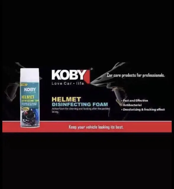 【D16fJzER】HELMET DISINFECTANT KOBY SPRAY MOTORCYCLE CLEANSER HELMET