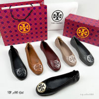 *Tory BURCH BALLERINA MINNIE กระจกหนังพรีเมี่ยม TB L05 คุณภาพสูง สําหรับผู้หญิง