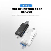 6 IN 1 Card Readers Type C USB HUB OTG Adapter Mini U Flash Disk Driver Memory Card Readers For XIAOMI Camera Mini SD TF Card